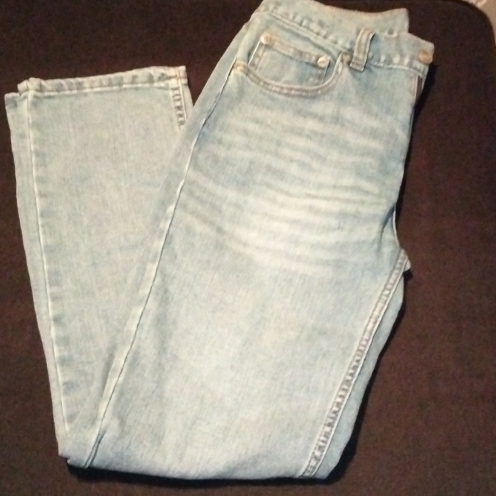 Light blue jeans.